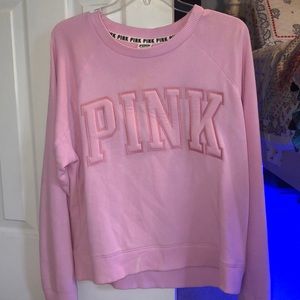pink sweatshirt